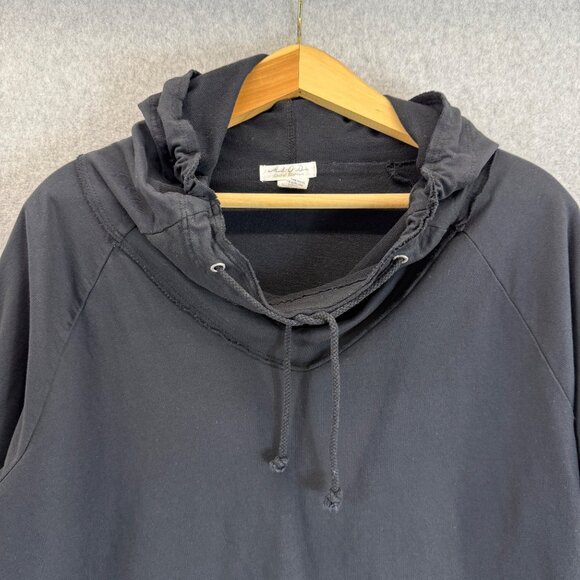 Mod O Doc‎ Black Pullover Hoodie Sweater Cowl Neck Pockets Casual Basic Size XL - Picture 4 of 13